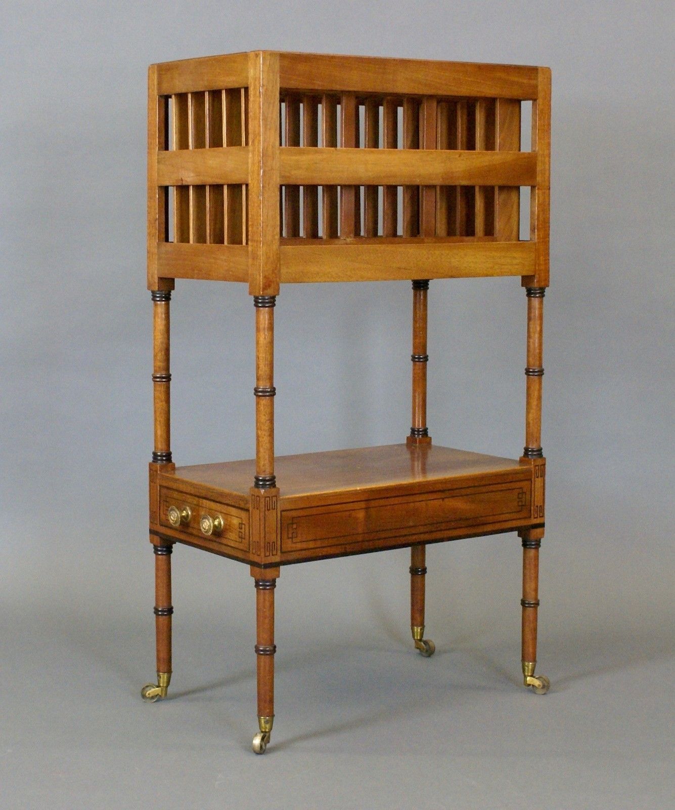Rare Regency Mahogany Canterbury photo vinterior