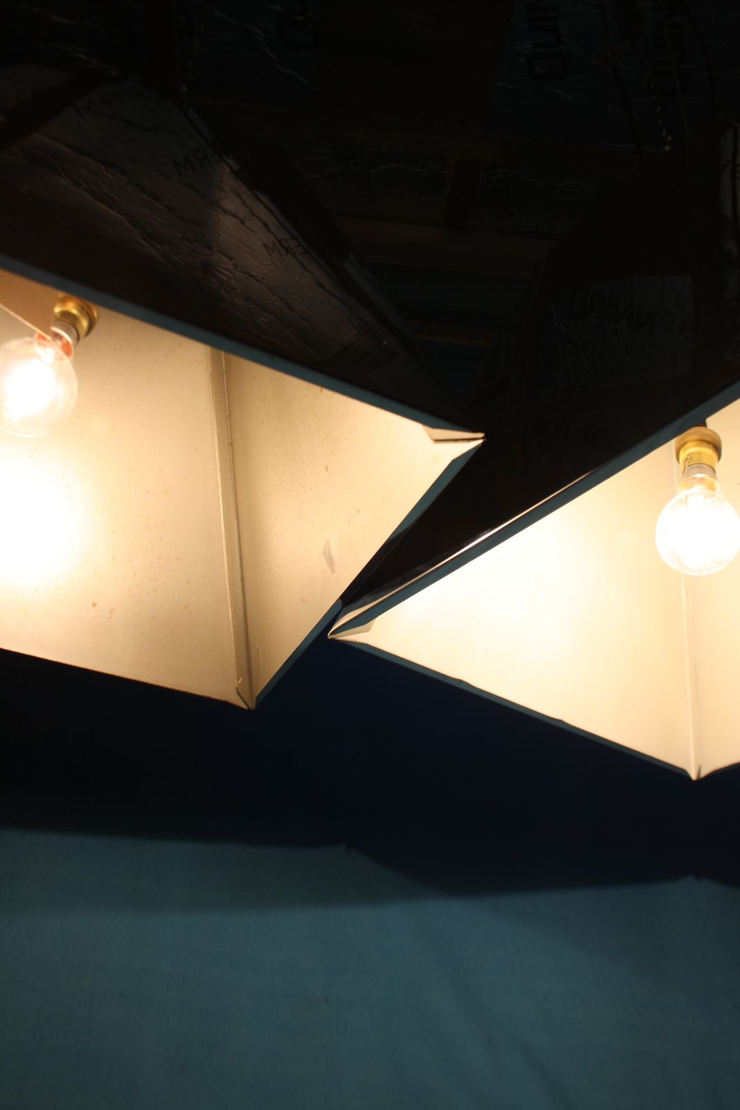Lighting Pair Of Mid 20th Century Chrome Shades photo