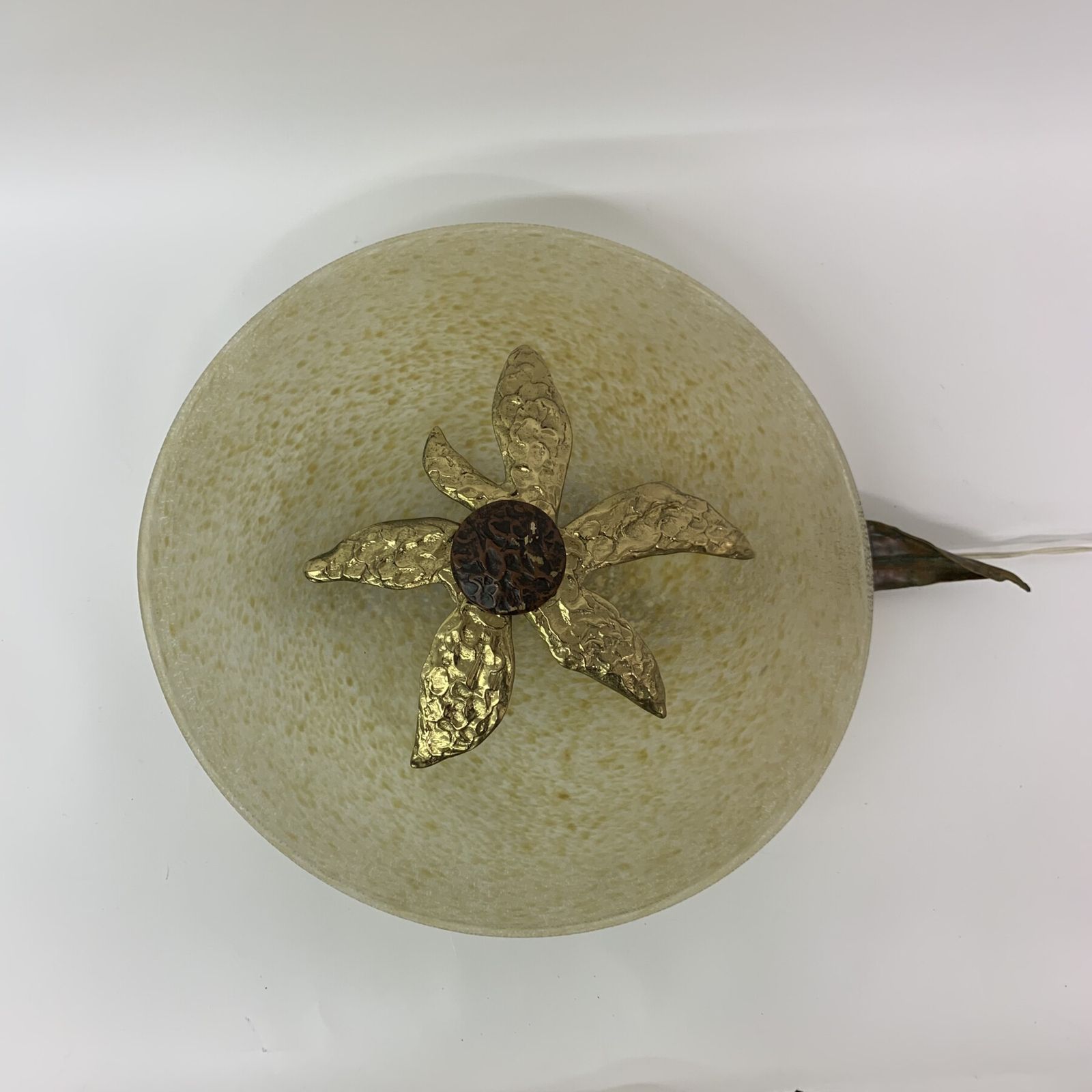 Unieke Italiaanse Glazen Plafondlamp, Jaren 1970