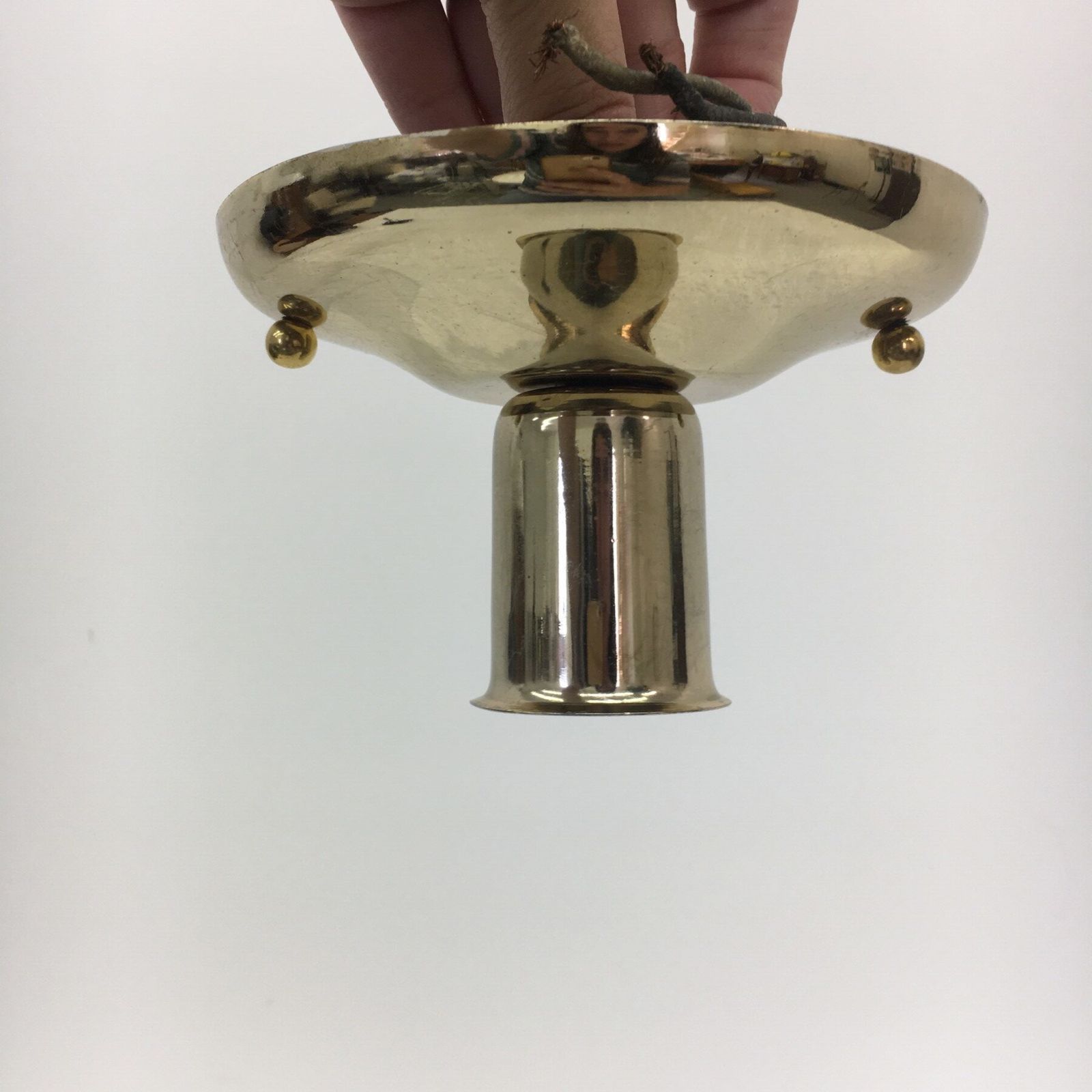 Mid Century Minimal Schonbek& Co. Gold Light Fixture , 1970;S photo vinterior