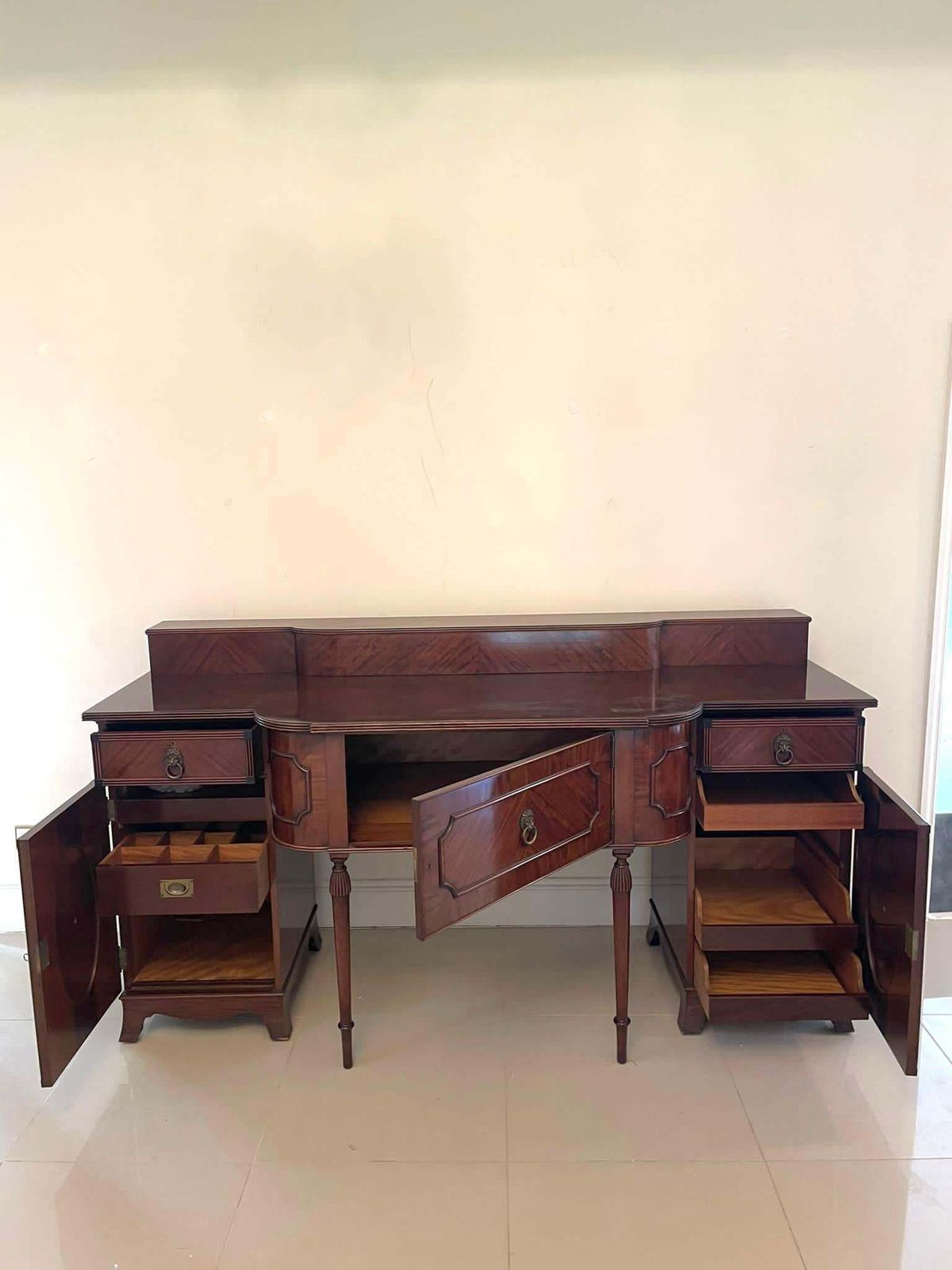 Outstanding Antique Edwardian Mahogany Sideboard By Goodall Of Manchester photo Furniture