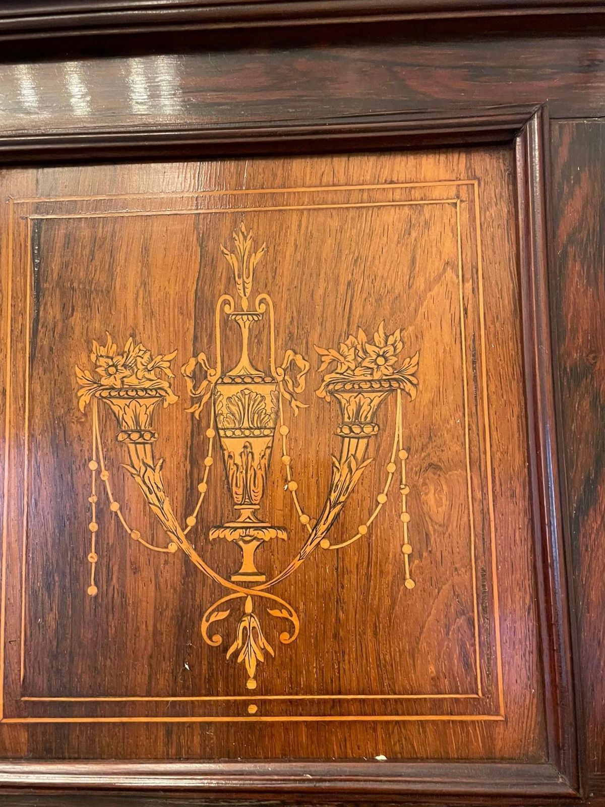 photo for sale Outstanding Quality Antique Victorian Rosewood Inlaid Side Cabinet