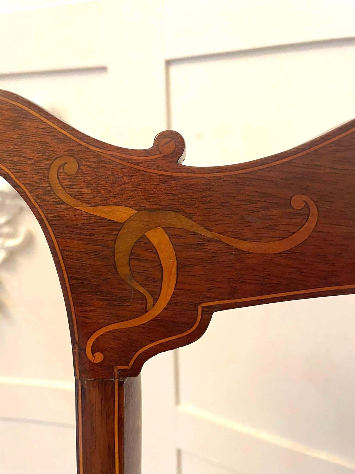photo buy Unusual Antique Art Nouveau Quality Mahogany Inlaid Child’s Chair