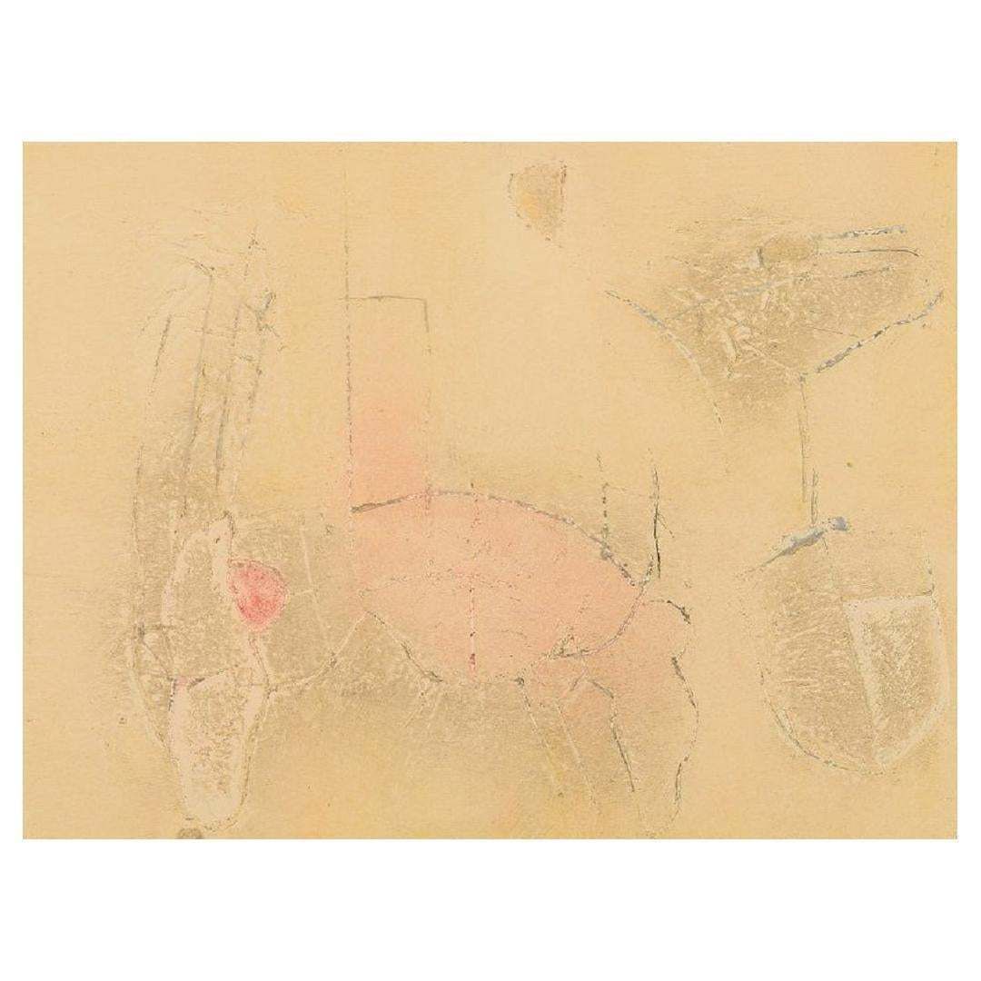 Selma Daffre  Listed Brazilian Artist  Collograph On Paper  Linhas