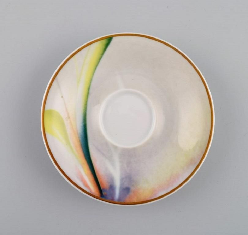 Paul Wunderlich For Rosenthal Mythos Coffee Cup And Mocha Cup With Saucers photo for sale