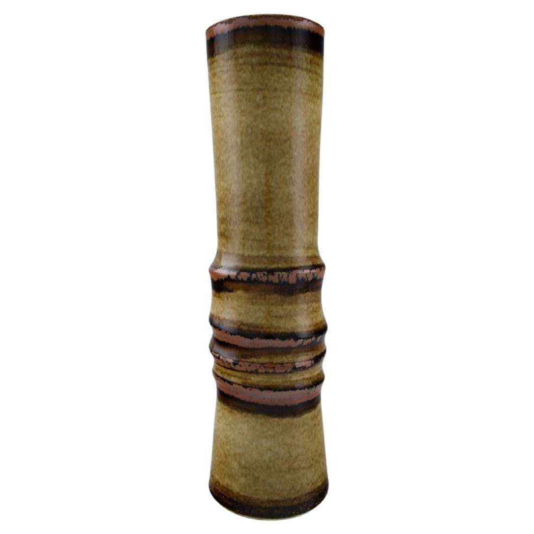 Olle Alberius For Rörstrand, Floor Vase In Glazed Ceramics, 1960s