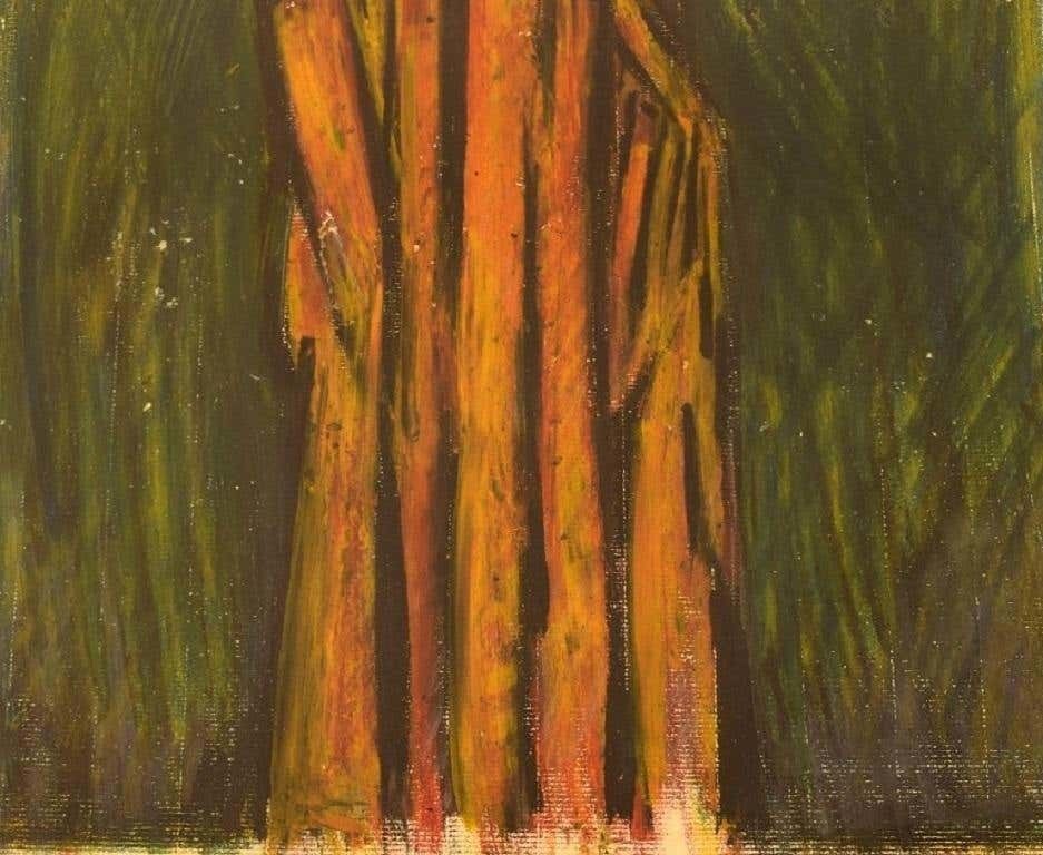 Umar Tell, Sweden, Mixed Media On Paper, 1960s / 70s photo Art