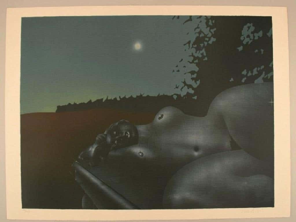 Paul Wunderlich, Germany, Erotic Color Lithography photo furniture