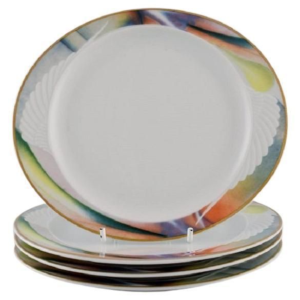 Paul Wunderlich For Rosenthal, Four Mythos Porcelain Plates, 1980s / 90s