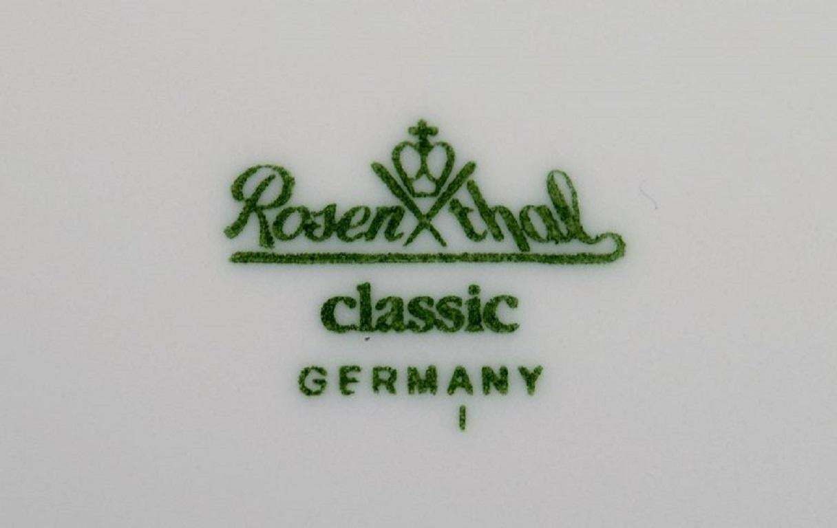 Rosenthal Classic Coffee Service For 10 People In Porcelain With Blue Ribbon photo vintage
