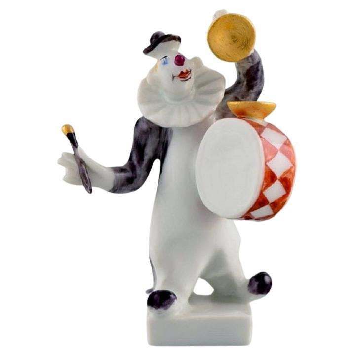 Peter Strang For Meissen, Figure In Hand Painted Porcelain, Drummer