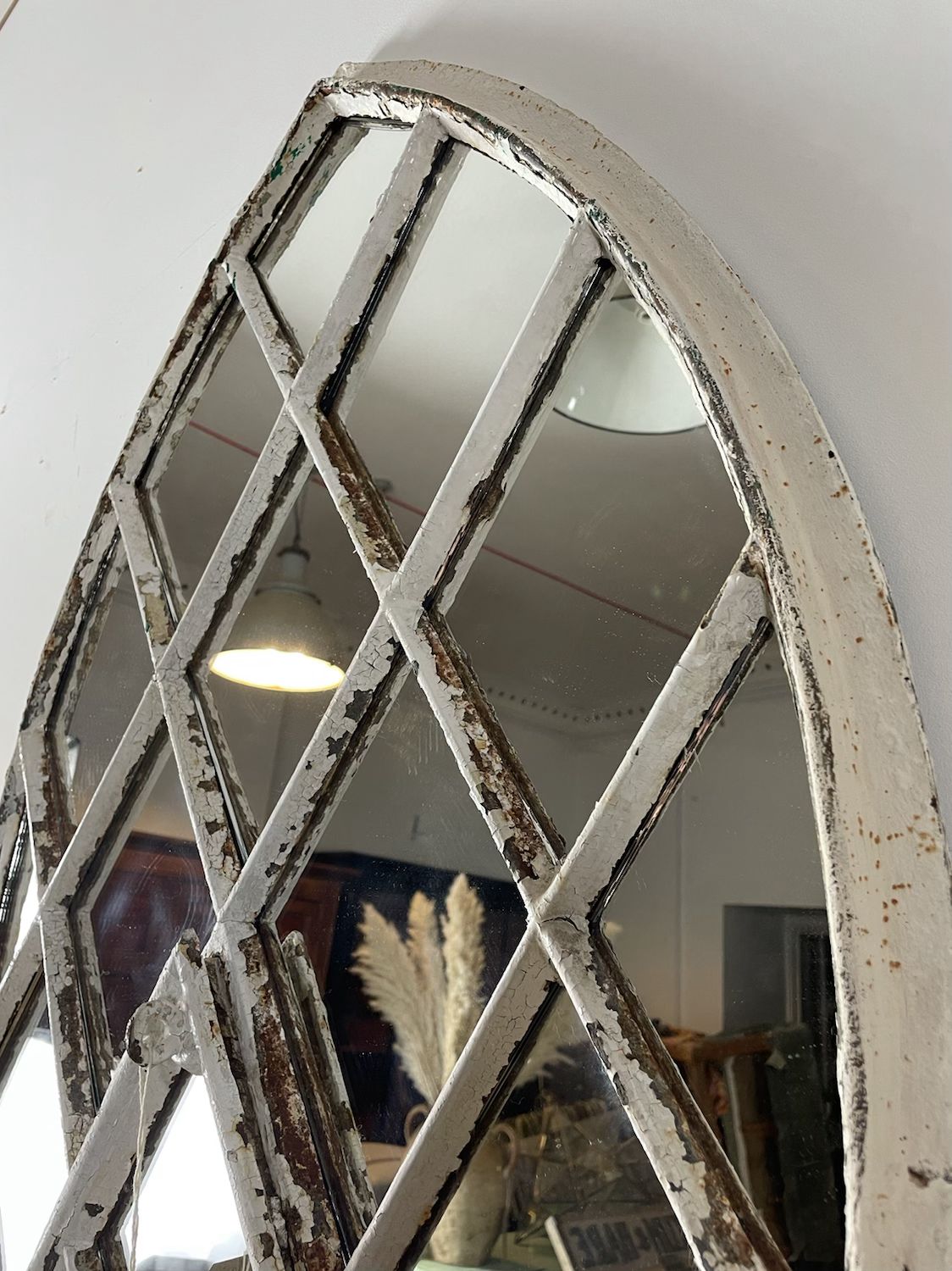 Tall Cast Iron Window Mirror photo 850.0