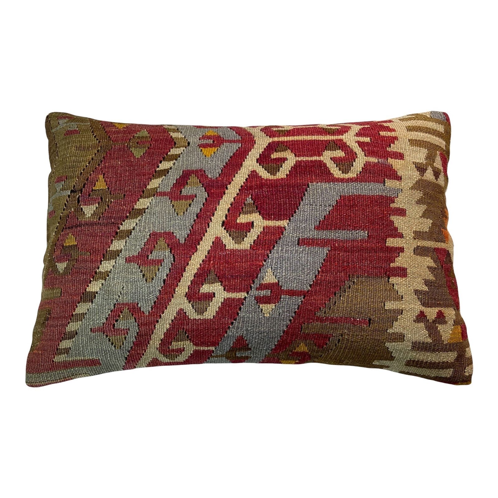photo for sale 16'x24′ Vintage Anatolisch Kilim Kussenhoesje, Türkisch Kelim Kissenbezug 40×60 Cm