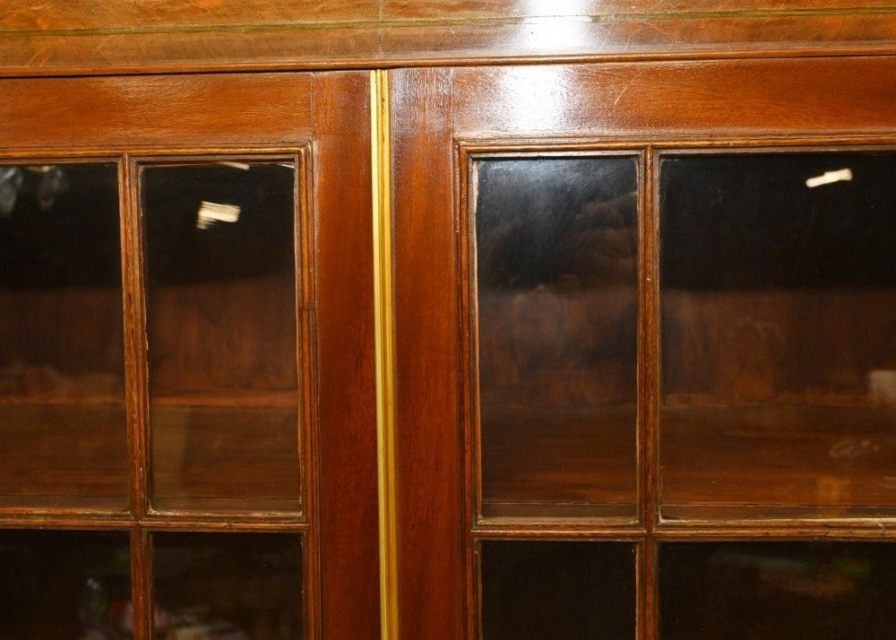 photo buy Georgian Secretaire Bookcase Desk Mahogany 1800