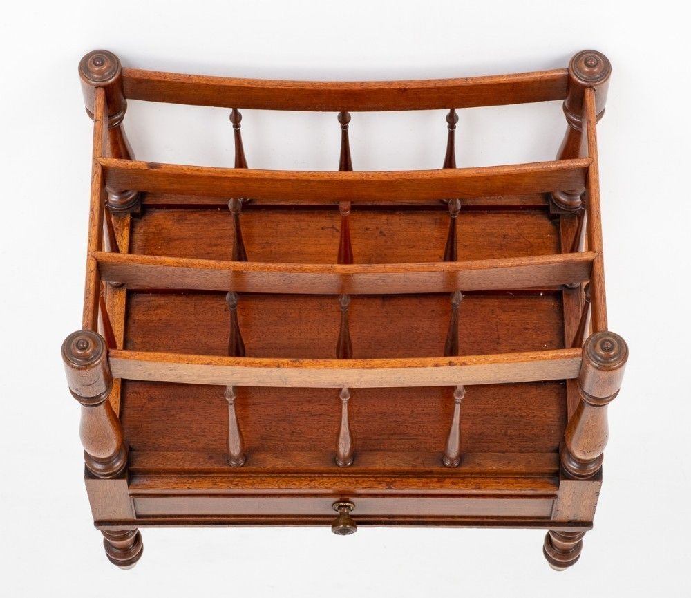 William IV Canterbury Mahogany Magazine Stand 19th Century photo buy