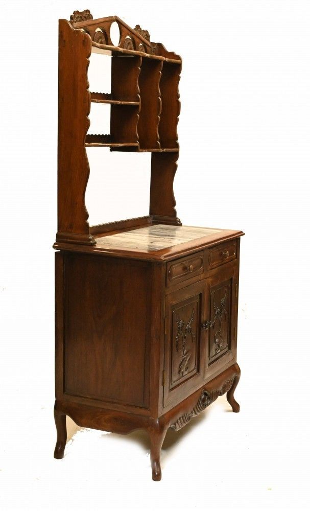 Antique Chinese Dresser Bookcase Hardwood Circa 1850 Cabinet photo 1850.0