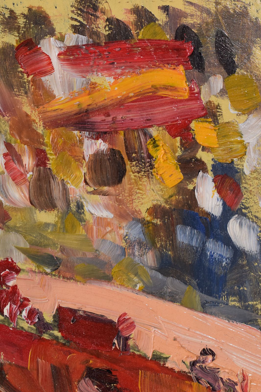 Paar Impressionistische Olieschetsen Van Een Stierengevecht photo vinterior