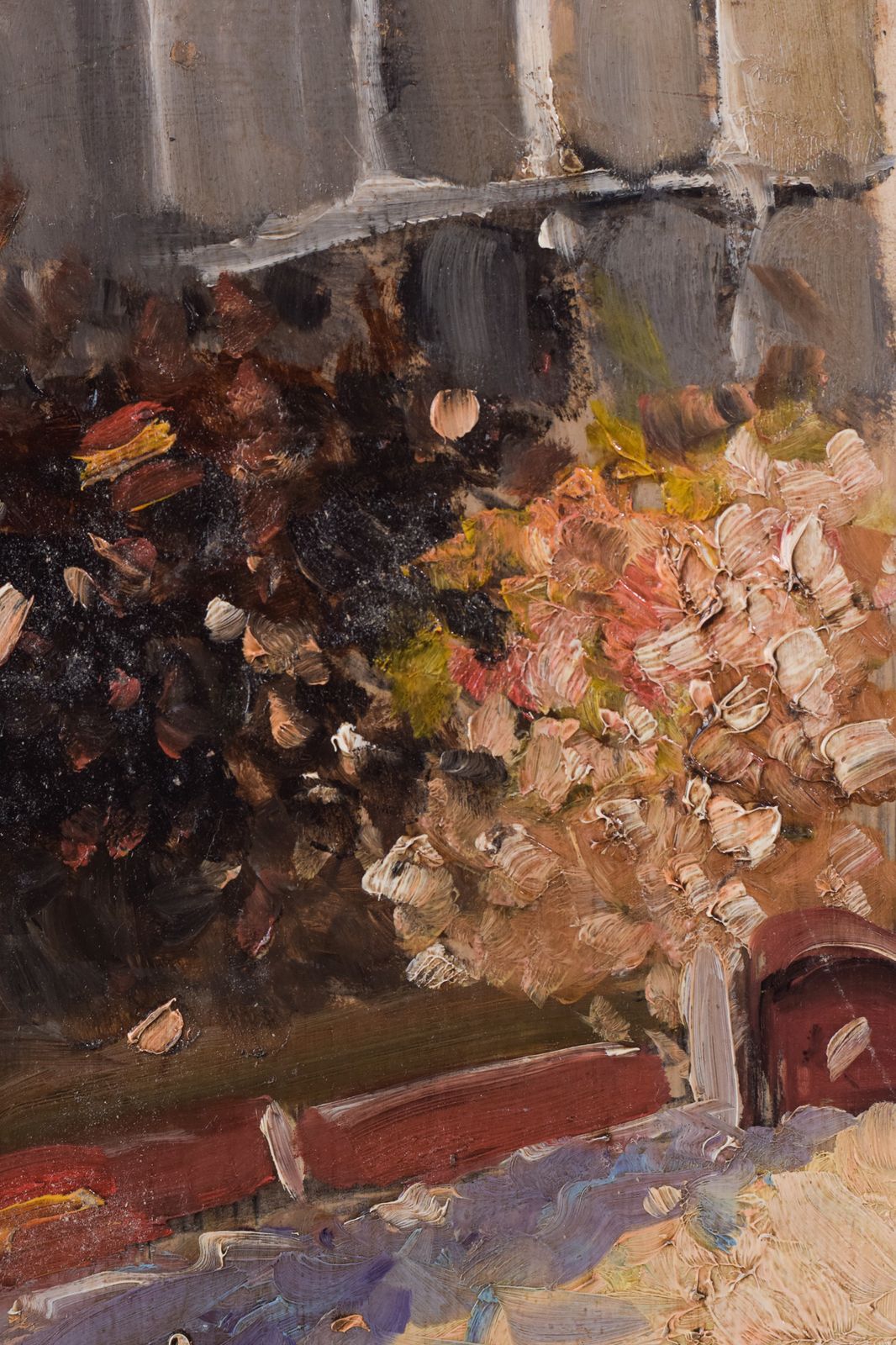 photo furniture Pair Of Impressionist Oil Sketches Of A Bullfight