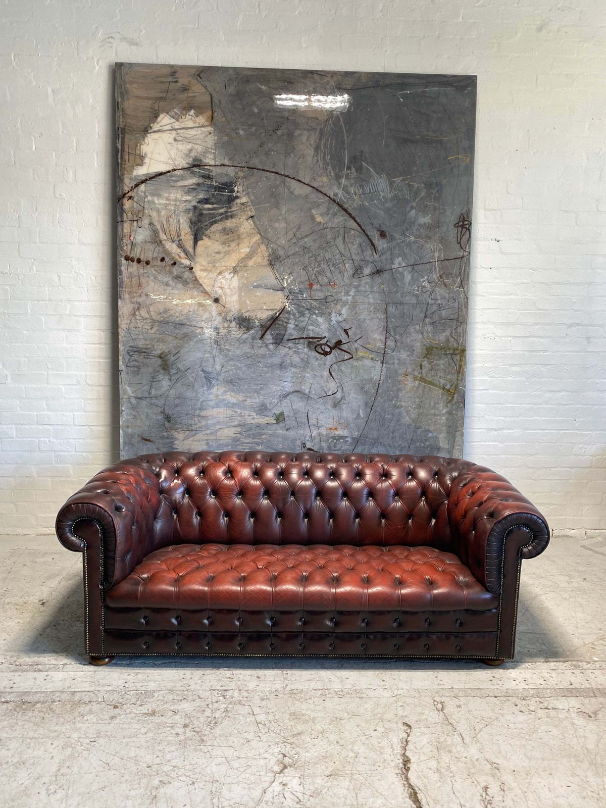 2999.0 A Great Vintage Midc Chesterfield photo