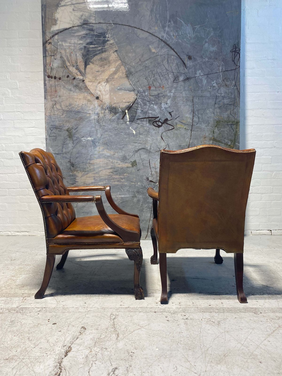 A Very Smart Matching Pair Of Beautifully Carved Open Armchairs photo Furniture