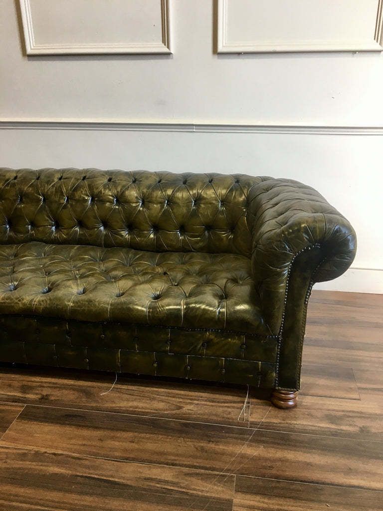 A Very Good Early 20thc Sofa In Original Leather photo Furniture