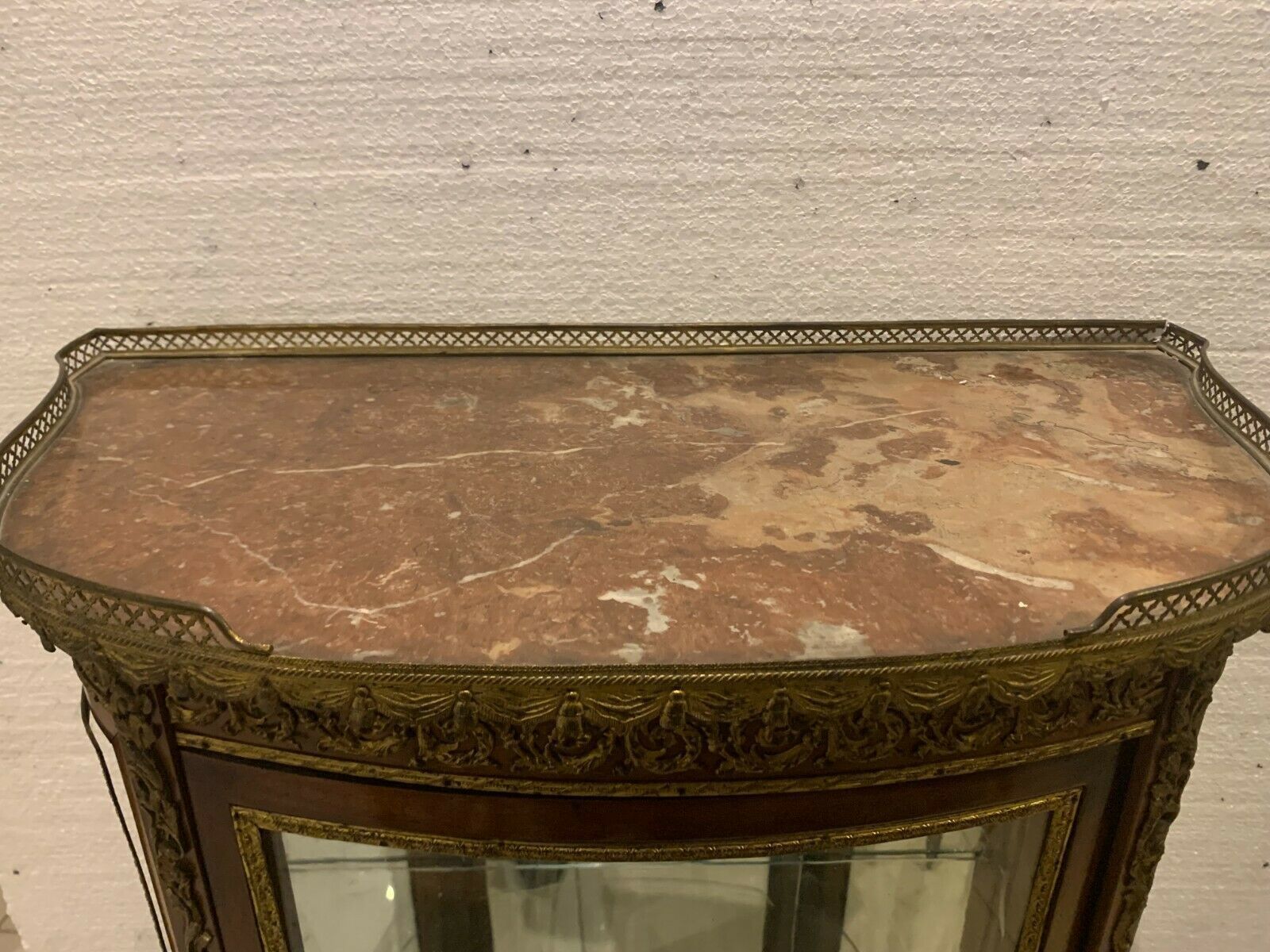 Napoleon III Showcase In Mahogany And Chiseled Bronze XX Century photo for sale