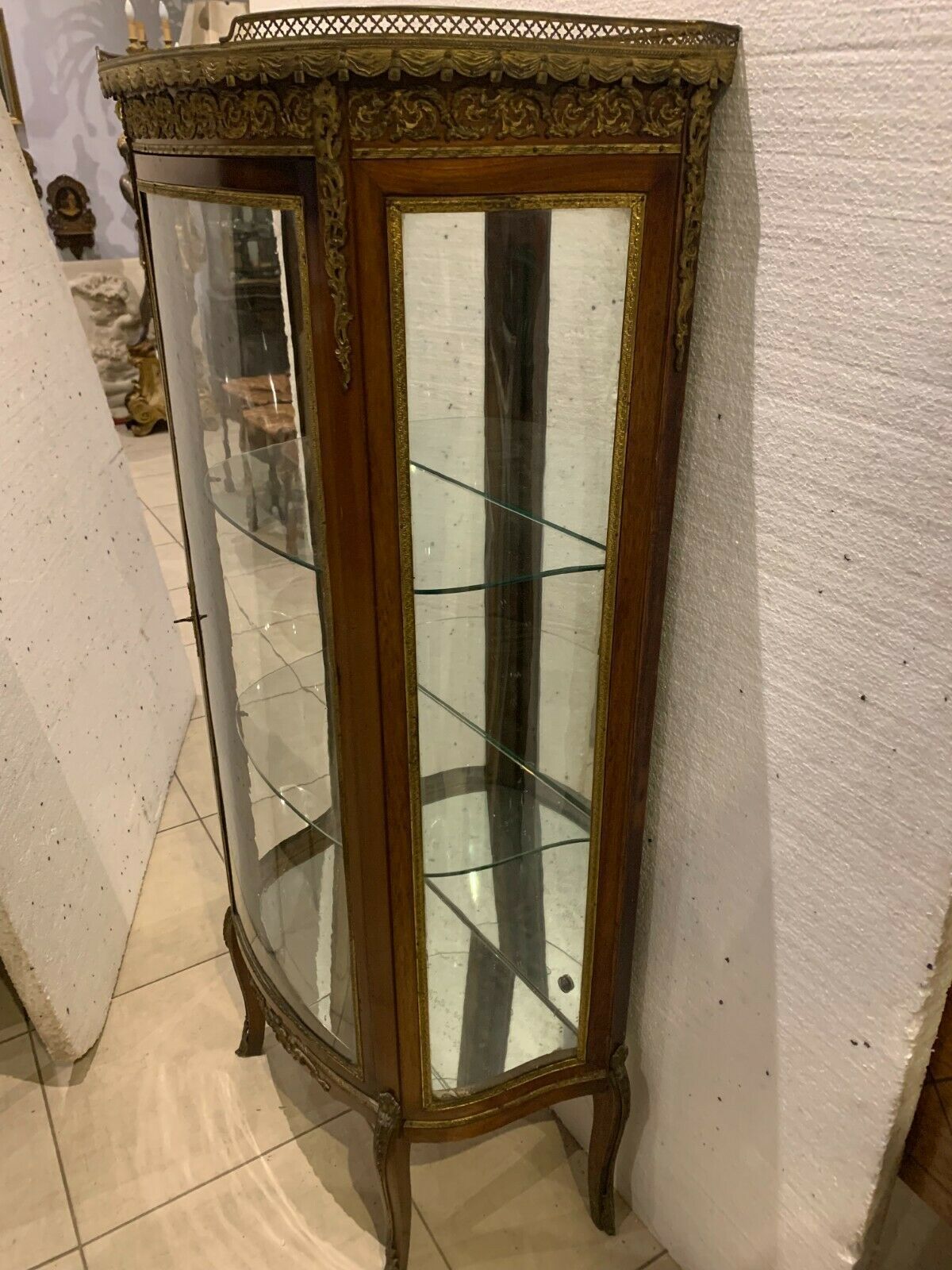 Napoleon III Showcase In Mahogany And Chiseled Bronze XX Century photo buy