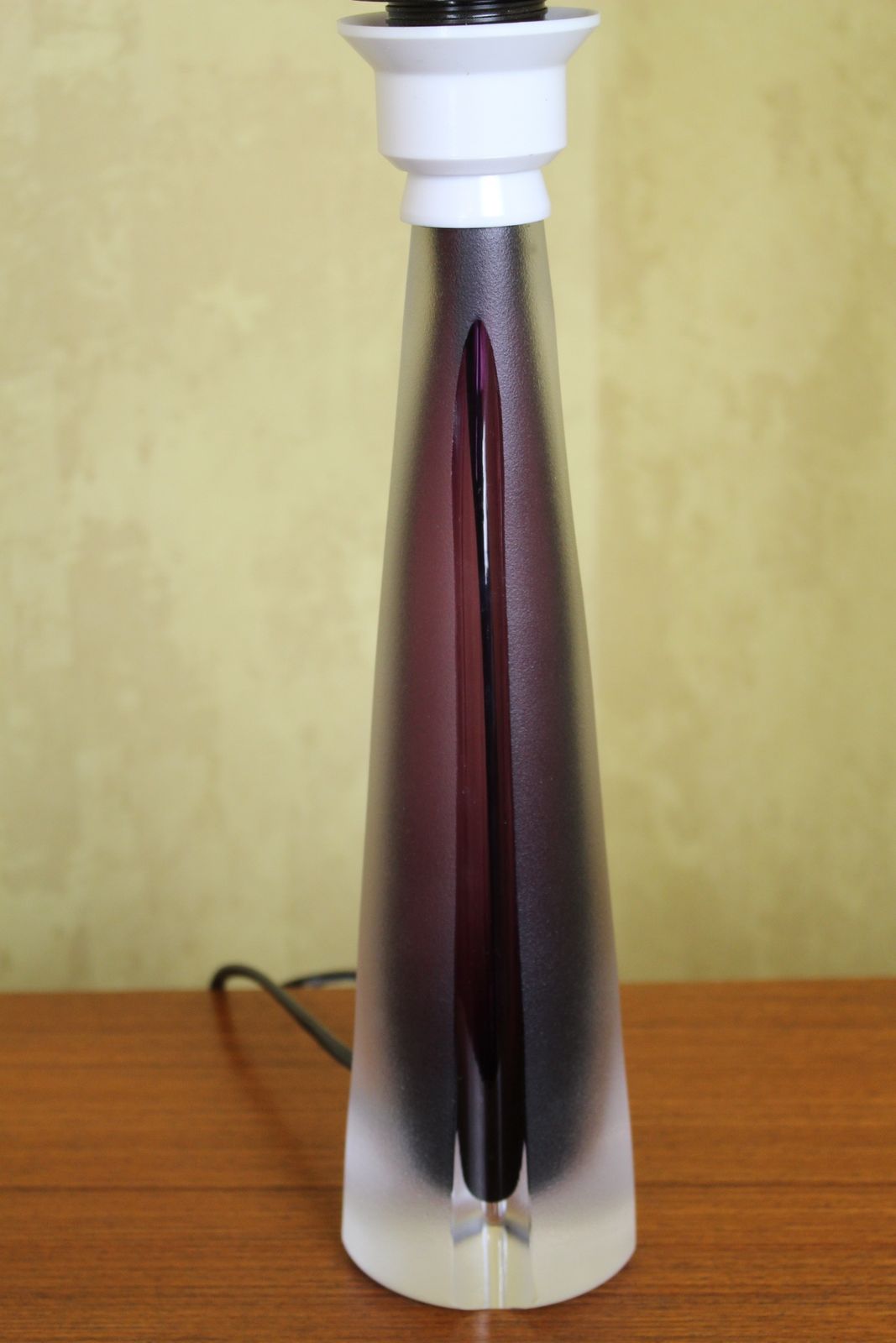 Early 1960’s Kosta Of Sweden Glass Table Lamp photo for sale