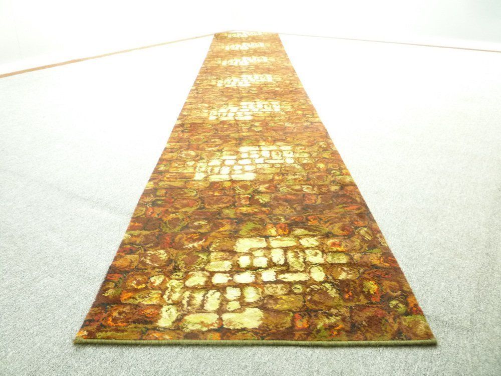 English Flower Power Rug, 1970s