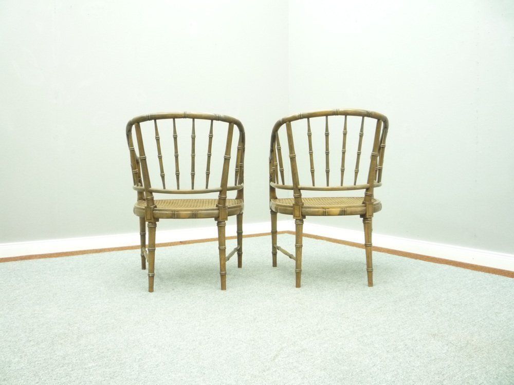 Birchwood Armchairs From Maison Jansen, 1960s, Set Of 2 photo for sale