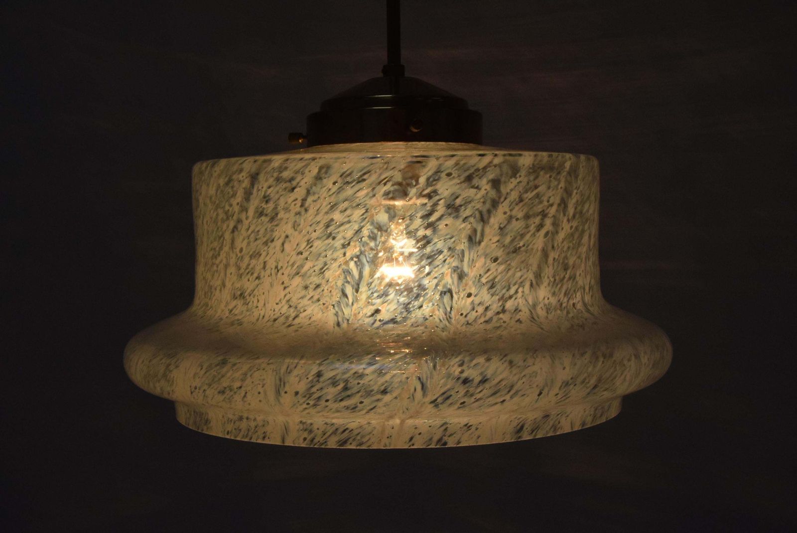Mid Century Glass Pendant By Kamenicky Senov 1960's. photo for sale