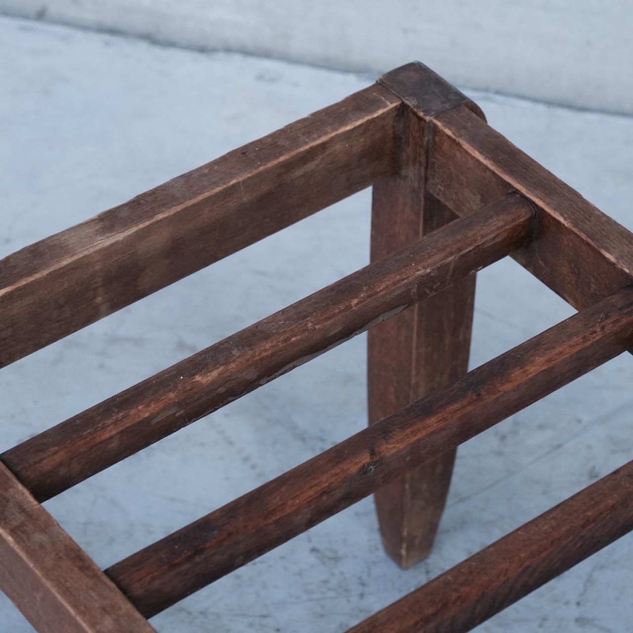 photo furniture French Mid Century Wooden Luggage Racks, '10'