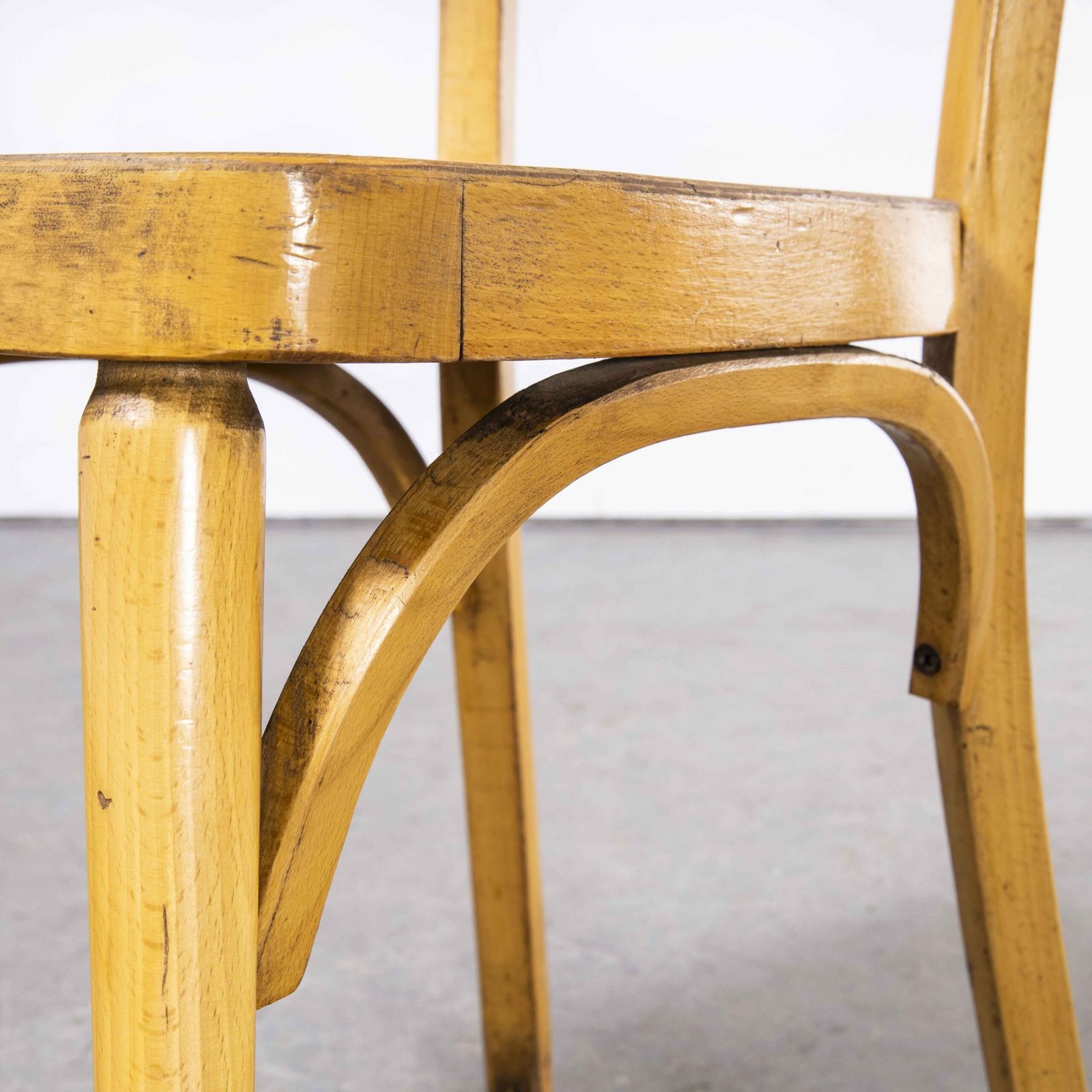 1950’s Baumann Bentwood Saddle Back Dining Chair – Honey – Set Of Four photo furniture