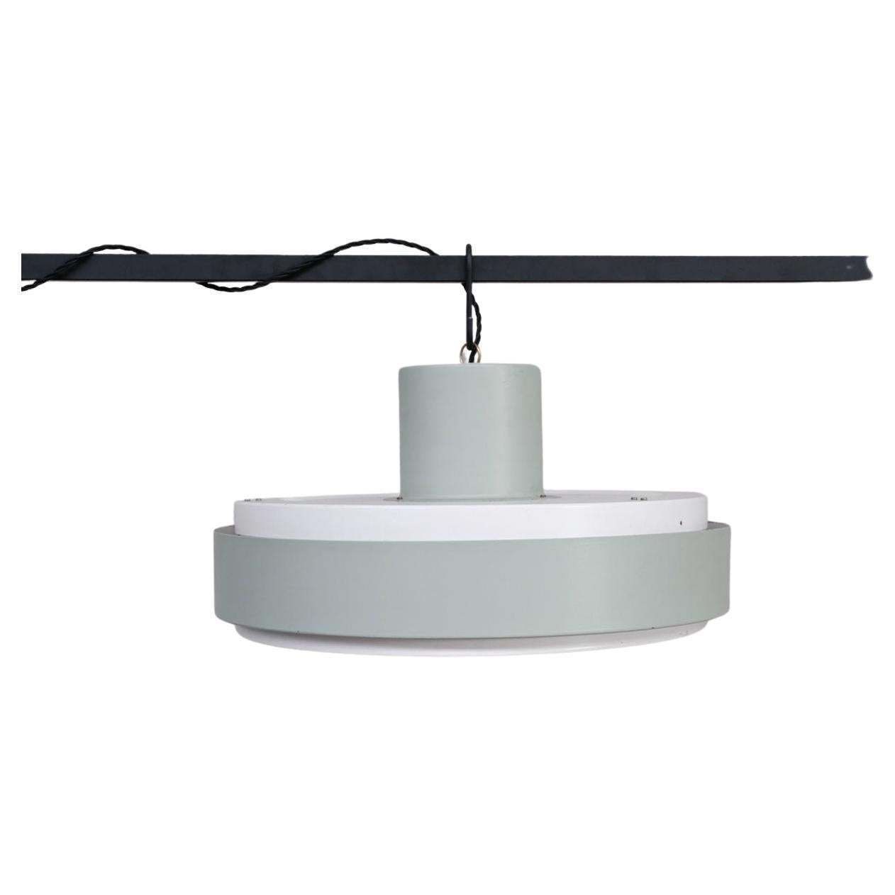 Set Of Mid Century Steel And Glass Pendants By Raak '16'