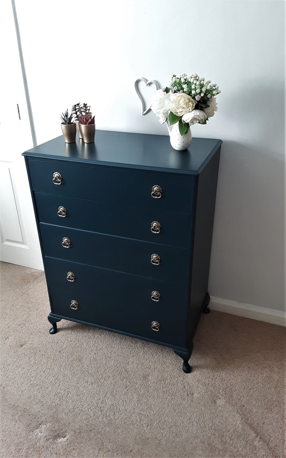 Queen Anne Style Drawers., 1960s photo furniture