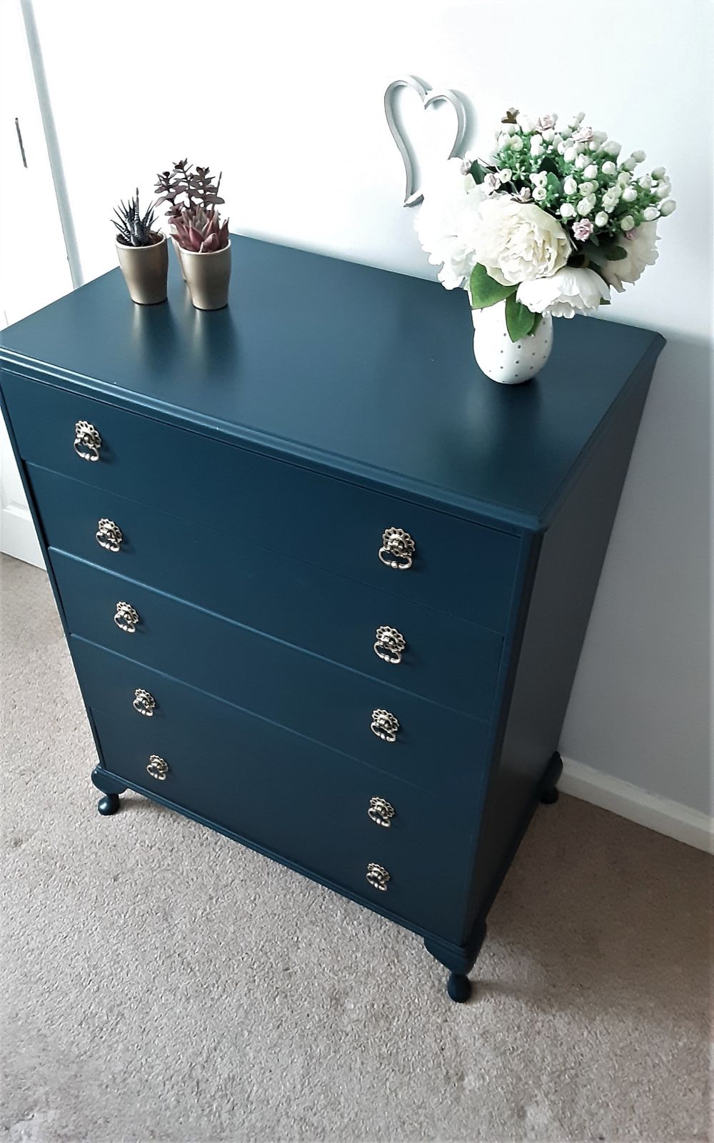 Queen Anne Style Drawers., 1960s photo buy