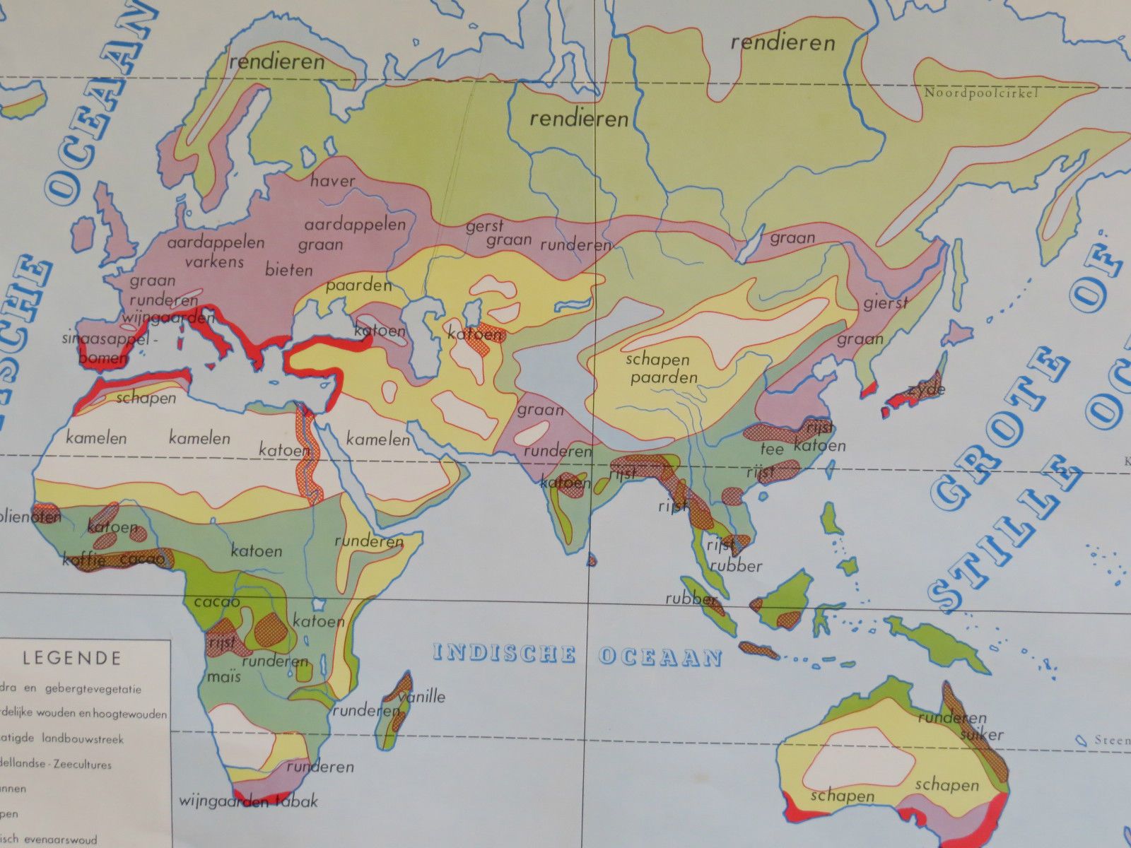 Awesome V Intage Double Sided Map Of The World & USA   Paper 1960s North America photo Art