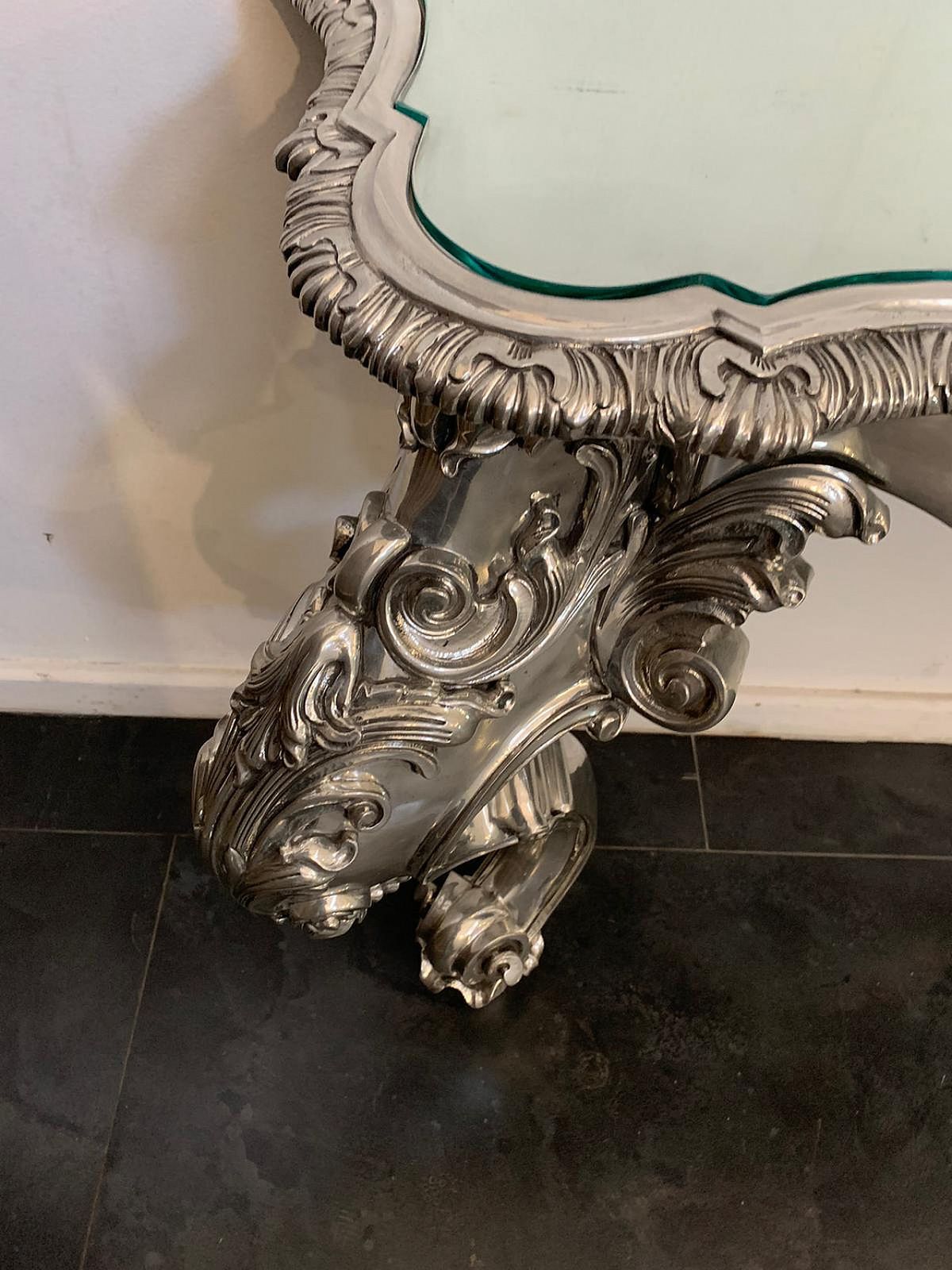 Eclectic Metal Console Table Designed By Piero Figura For Atena, 80s photo 9406.8