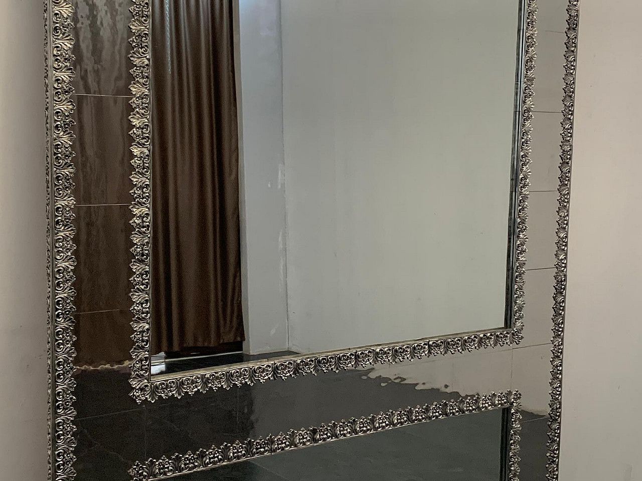 Large Metal Mirror By Piero Figure For Athena, 1980s photo buy