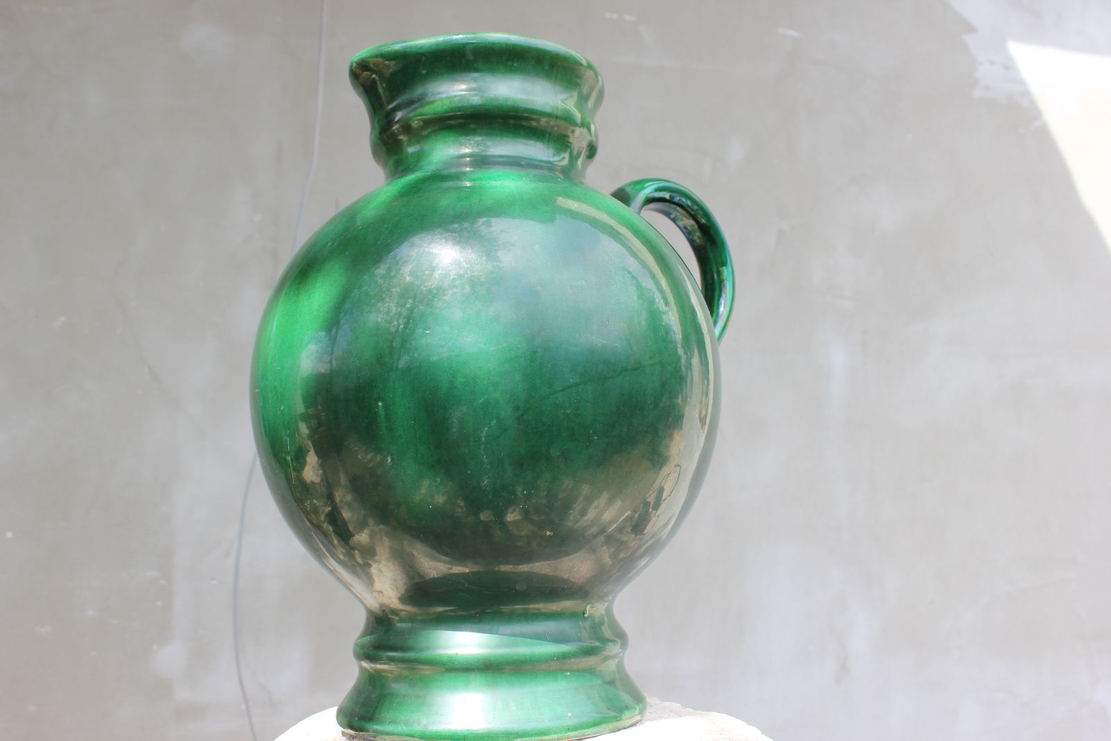 Large Ceramic Green Vase Holiday Gift Rustic Style Handmade Pottery Farmhouse Decor Anniversary Gift Flower photo buy