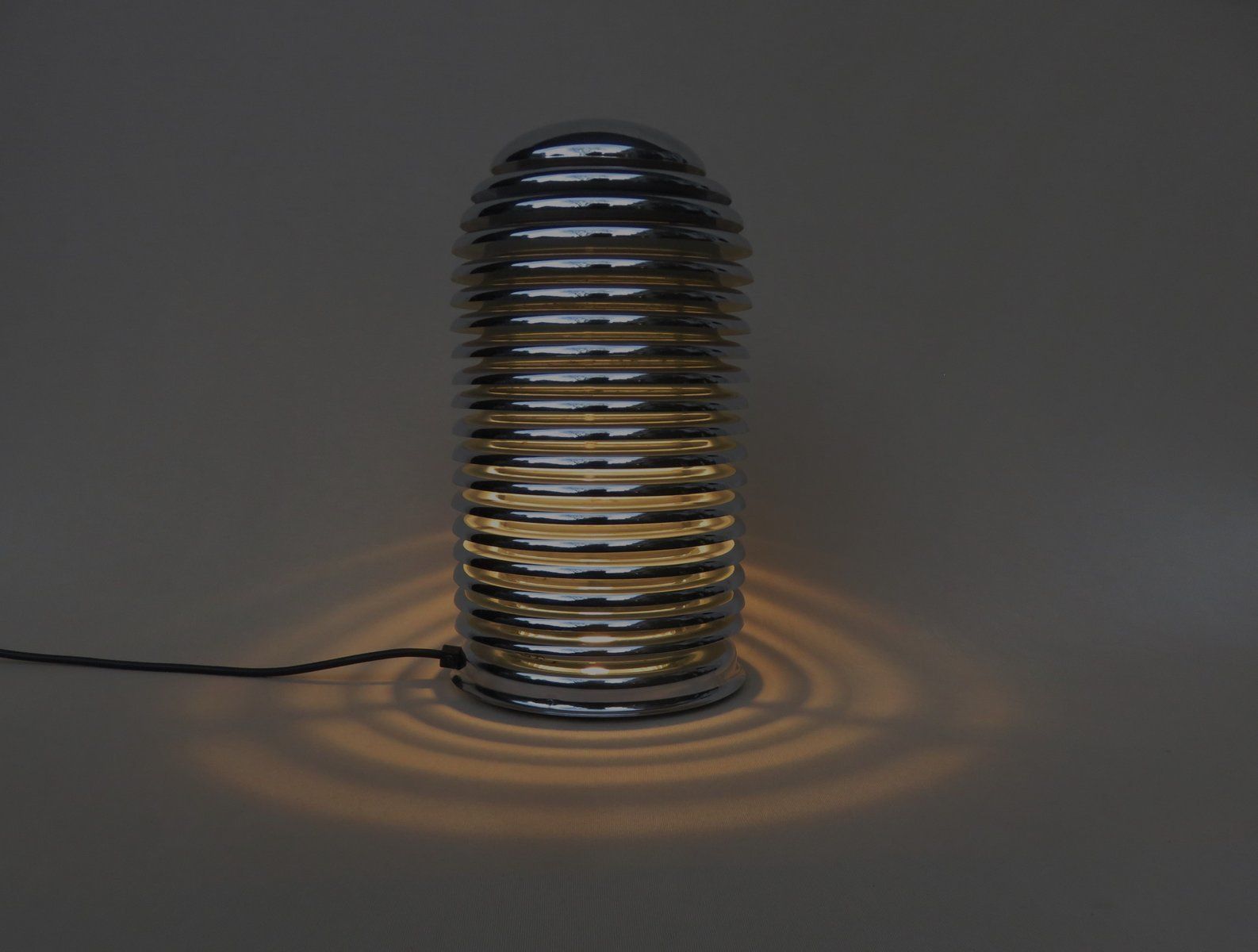 Large Chrome Plated Table Lamp Saturno By Kazuo Motozawa For Staff, 1970s photo Lighting