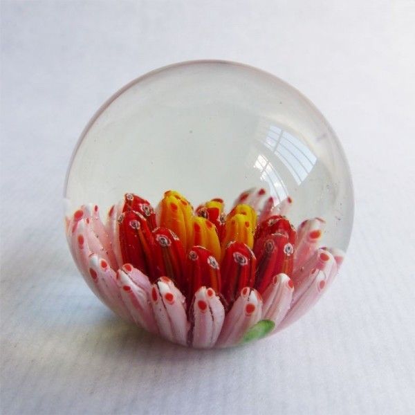 Millefiori Glass Paperweight By Murano. 1970   1970 photo furniture