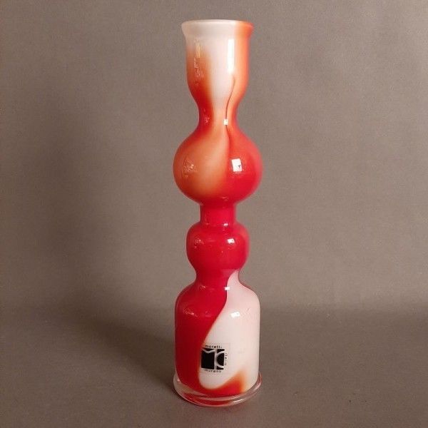 Murano Glass Vase From Carlo Moretti Italy 1960   1970