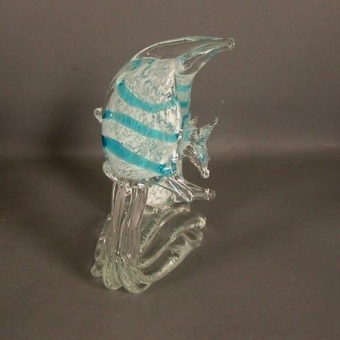 photo vintage Murano Centerpiece Angelfish. Archimede Seguso. Italy. 1960   19
