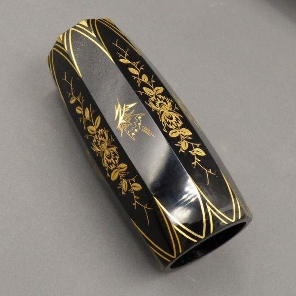 photo furniture Art Nouveau Glass Vase By Moser Karlsbad. 1900   1920