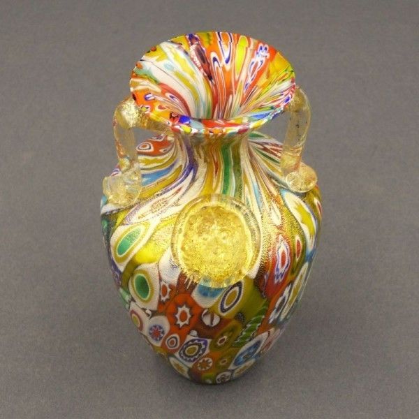 Murano Vase Millefiori By Gambaro And Poggi  Made In Italy photo buy