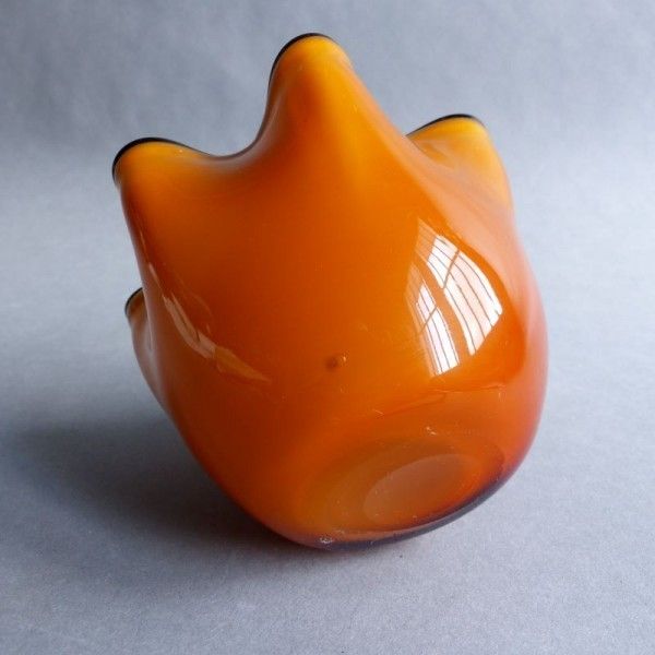 Murano Vase With A Wavy Rim  Italy 1950   1959 photo Home Decor