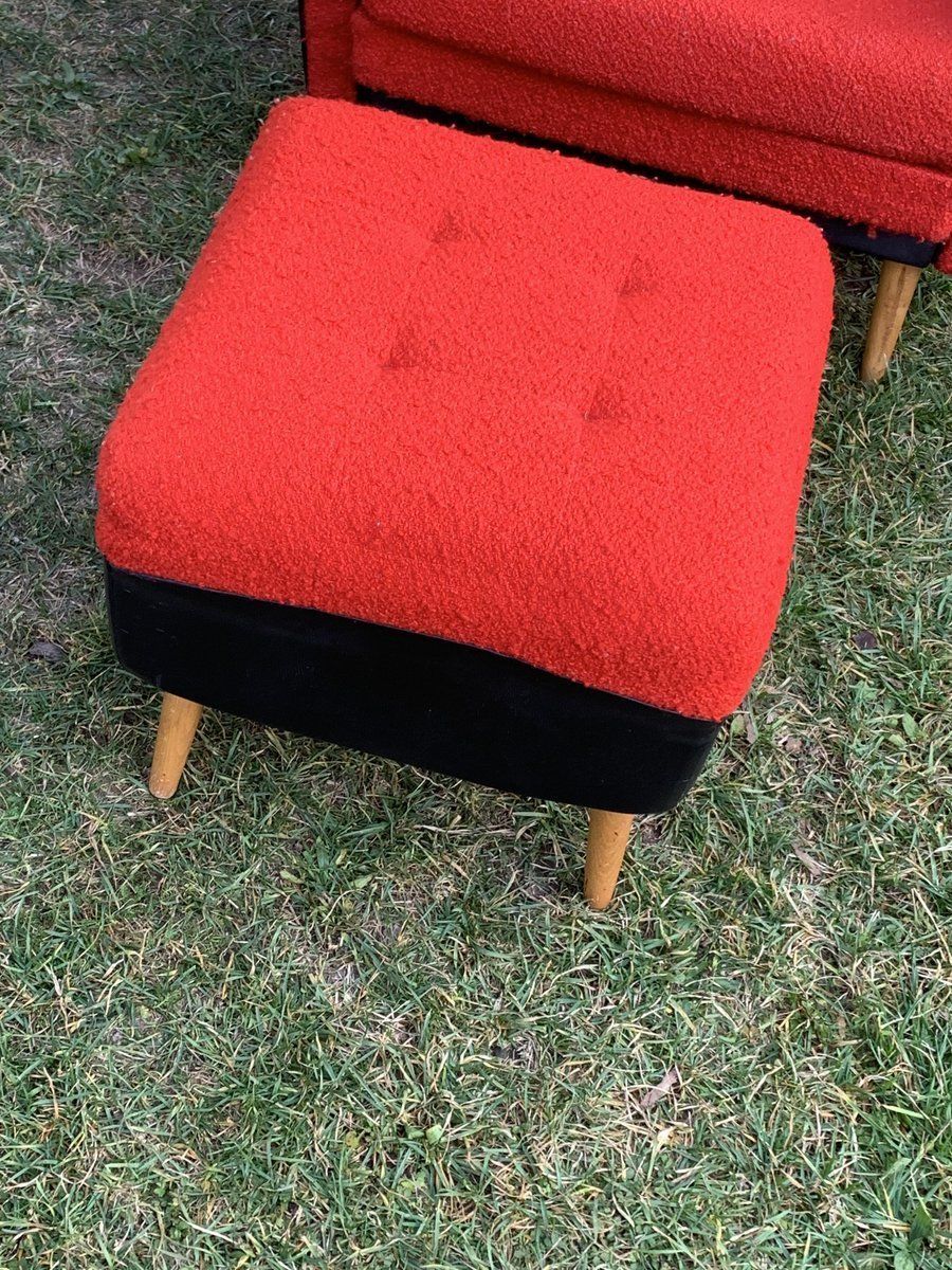 Mid Century Lounge Chairs With Ottomans, 1960s, Set Of 5 photo furniture