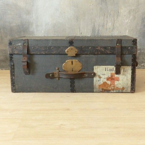 Furniture Antique Medicine Chest From Ww1 From The German Red Cross. 1914   1918 photo