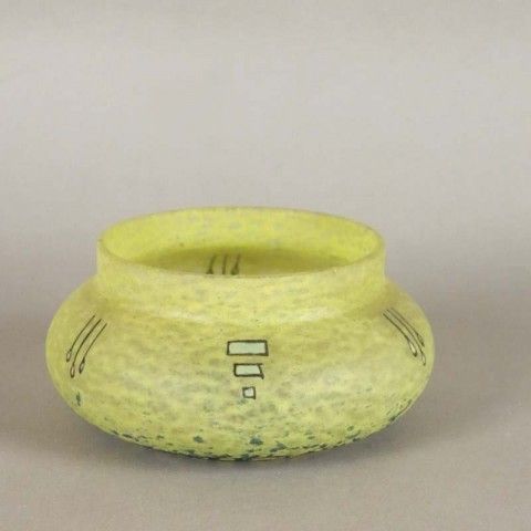 Art Nouveau Glass Bowl By Delatte Nancy. 1900   1920 photo Home Decor